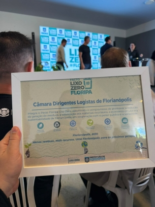 CDL Florianópolis participa do lançamento do Pacto Floripa Lixo Zero